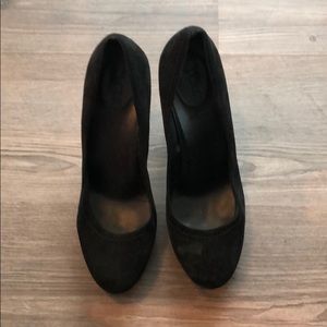 J. Crew Black Velvet Pumps, Size 10